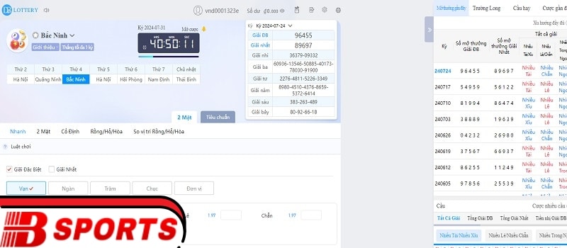 Bố cục trang giao diện xổ số hấp dẫn và thu hút