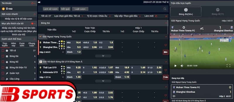 Cá cược thể thao trực tuyến