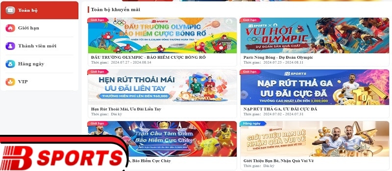 Cung cấp nhiều khuyến mãi cho người chơi